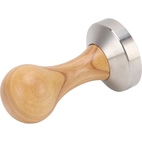 Multifunktionaler Kaffeetamper aus Edelstahl 304, flache Basis, Mahlwerk für Kaffeepulver, zum Kaffeebrühen, 51 mm / 2,01 Zoll (1/5)