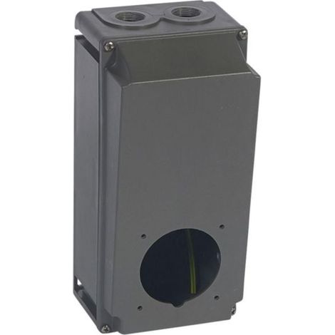 Boîtier réversible passage Hypra pour prises 2P+T , 3P+T et 3P+N+T 32A - 3 entrées - ISO25 - plastique - LEGRAND