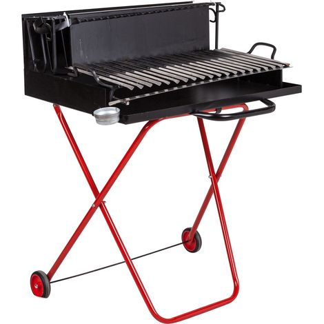 BARBECUE A LEGNA IN METALLO 74X55CM H. 96 (1/5)