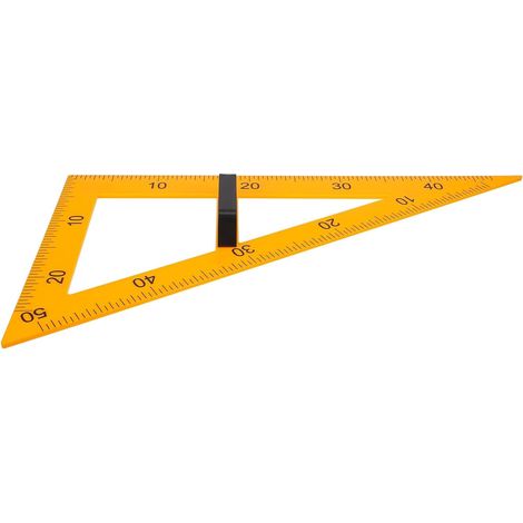Outils Pédagogiques Règle Magnétique Triangulaire 60° Jaune 40 CM en Plastique pour Tableau Noir et Blanc Enseignants