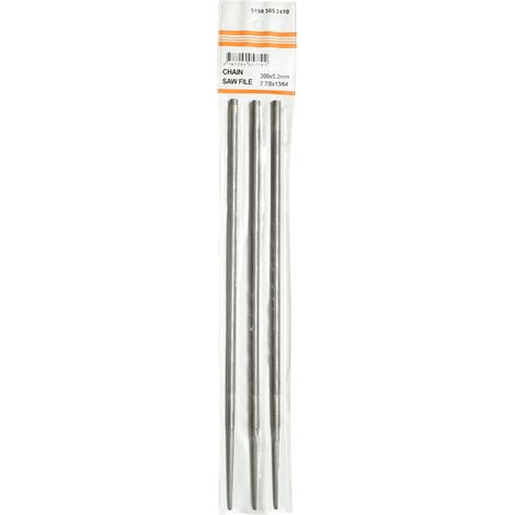 Set di 3 lime tonde per affilare le catene delle motoseghe 5,2x200mm Breckner Germany (1/4)
