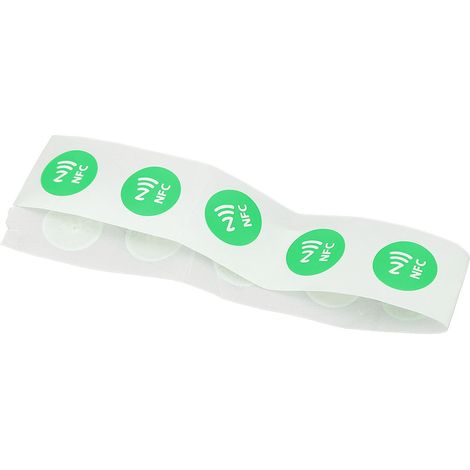 30 NFC-Tags, NFC-Aufkleber, kompatibel mit TagMo und Amiibo, 504 Byte Speicher, vollständig programmierbar, Grün (1/5)
