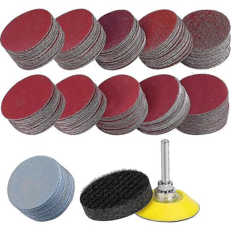 200pcs Sanding Discs Pad Kit, 50mm Hook And Loop Sandpaper With Foam Buffing Pad, Grits Sanding Dis (tangling) (1/3)