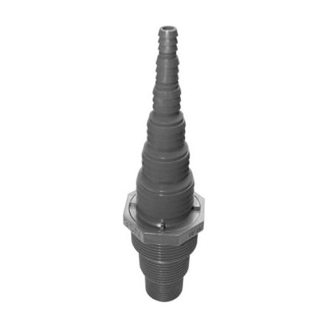 Airfit Pumpennippel aus PP, Ø 8 - 32 mm (einfach passend abschneiden), mit Außengewinde Ø 26,44 mm (3/4), Ø 33,25 mm (1), Ø 41,91 mm (1 ¼) 50019SN