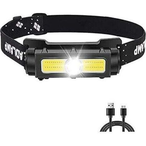 Lampe Frontale Puissante 1000 Lumens,Lampe Frontale LED Rechargeable avec Lumière Rouge Blanche et Aimant Amovible Torche Frontale 7 modes pour la Course, le Camping, la Pêche [Classe é (1/4)