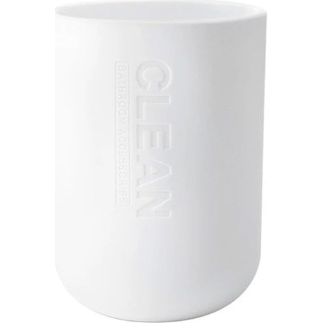 5 pièces accessoire de salle de bain en bambou, porte-brosse à dents, gobelet, porte-savon, flacon et brosse WC, design compact et écologique (1/5)