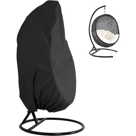 Housse de Fauteuil Oeuf Suspendu Jardin 210D Oxford Imperméable Couverture de Protection pour Chaise Osier Pivotante Bâche de Meub (1/4)