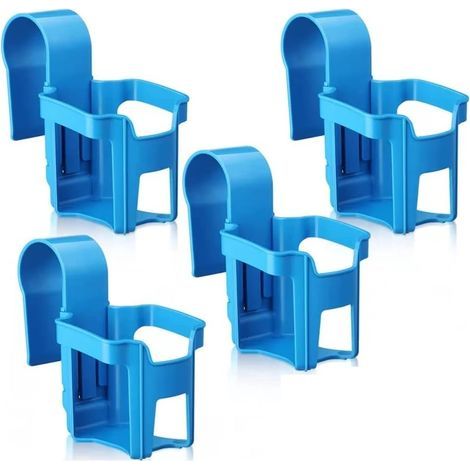 AIDUCHO Lot de 4 Porte gobelet de Piscine Porte-gobelets Porte Boisson Accessoires de Piscine Multifonctions, Porte-gobelet Détachable, Convient à la Plupart des Piscines, Porte Bouteilles pour Piscin (1/5)