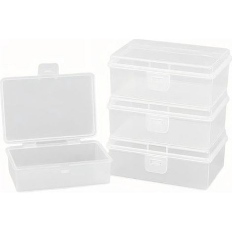 Scatole portaoggetti,confezione da 8,Piccoli contenitori in plastica,Scatole per imballaggio,Semplici e pratiche,9,8 x 6,8 x 3,3 cm (1/5)