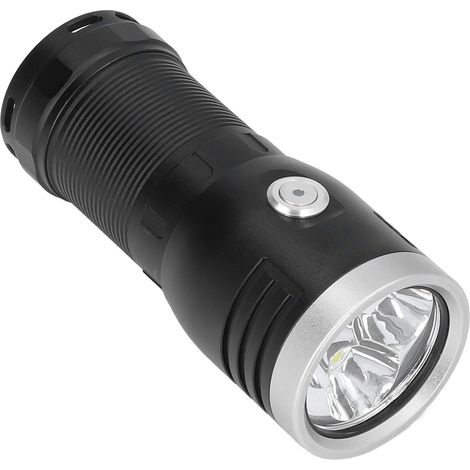 Lampe torche P50 à 3 LED, longue portée (10 000 lm), intensité variable, étanche, alimentation USB, idéale pour les aventures en plein air, les voyages, la randonnée, le camping et les situations d'ur (1/5)