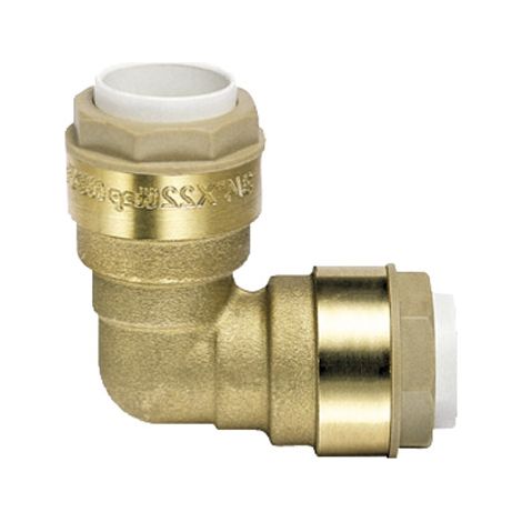 Coude 90° laiton égal instantané Ø22