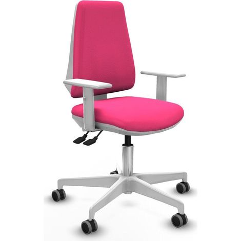 piqueras-y-crespo Silla de oficina moderna rosa ergonómica