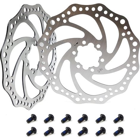 Freno de disco para bicicleta de montaña, freno de bicicleta de acero de 160 mm, freno de disco delantero y trasero. (1/4)