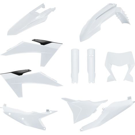 Kit de plásticos Polisport KTM EXC XC 24 25 Blanco Duradero