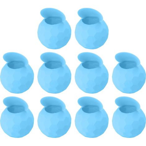 10 Ballons d'Eau Réutilisables en Silicone, Remplissage Rapide Autoscellant, Jeu pour Piscine Plage Été, Bleu Clair (1/5)