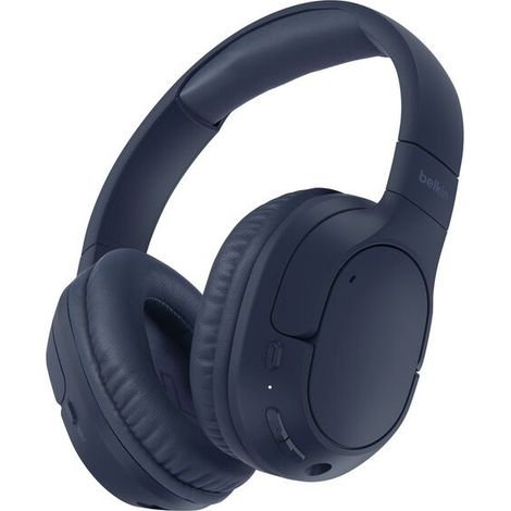 Belkin AUD009HQBL cuffia e auricolare Cuffie Wireless A Padiglione Musica e Chiamate USB tipo-C Bluetooth Blu (1/4)