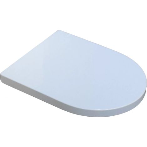 Slimline D Shaped Soft Close Toilet Seat Fits Molly Melissa Cam Christie WC (1/4)