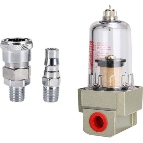 SMC AF2000-02 Air Source Processor Small Air Filter Oil-Water Separator Drainage Valve Core 2 Screws + 6mm Connector 2 (1/5)