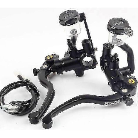 17,5 rcs Pompe de frein et d'embrayage Maître-cylindre Levier de guidon de moto Embrayage hydraulique Moteur de course pour 22 mm Honda Yamaha Suzuki (paire 1) (1/5)