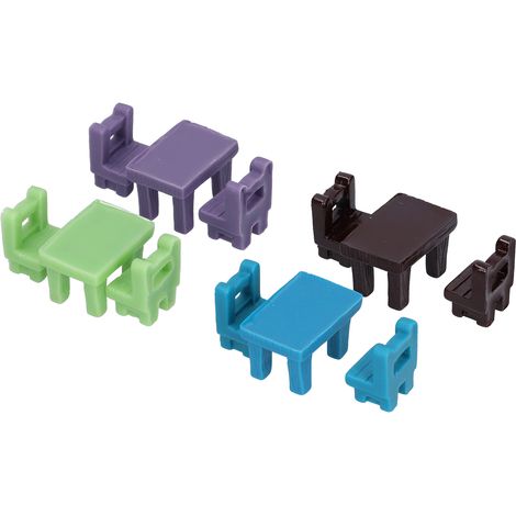 Table et chaise miniatures pour maison de poupée à l'échelle 1:12 : meubles et accessoires à monter soi-même. (1/5)