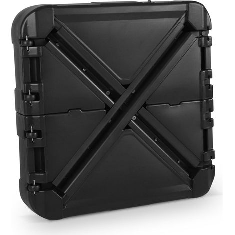 100L fillable base for cantilever parasols 85x85cm Black 85x85x20 cm - Cantilever parasol base with casters (1/5)