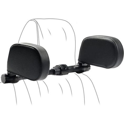 Oreiller de soutien cervical réglable pour voiture, oreiller ergonomique pliable en mousse à mémoire de forme douce, support cervical réglable pour voiture. (1/5)