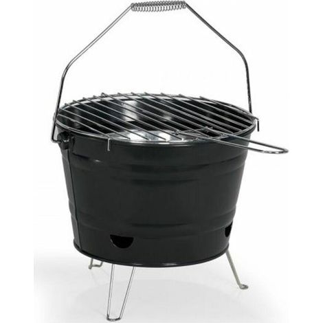 Livoo DOC327N Tragbarer Holzkohlegrill schwarz 27 cm