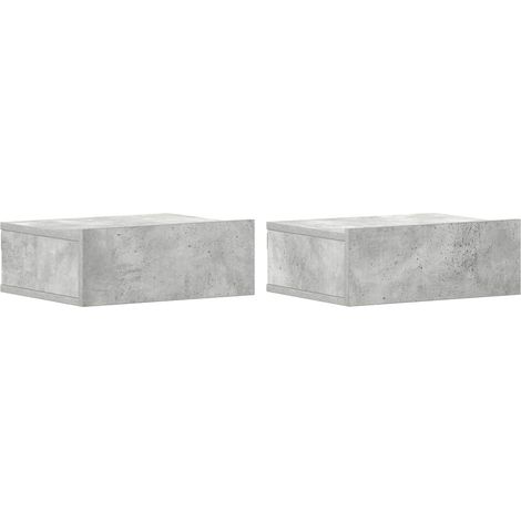 Maison Exclusive - Mesitas de noche flotantes 2 ud madera ingenie (1/5)