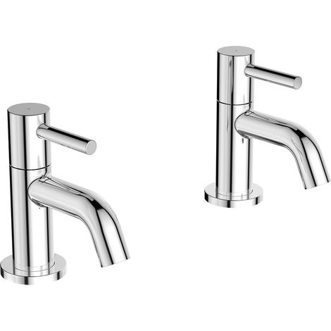 Ideal Standard - Ceraline, Coppia di rubinetti per lavabo, Cromato (1/5)