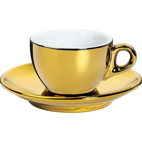 Tazzina da caffè espresso Cilio con piattino 0,05 l oro