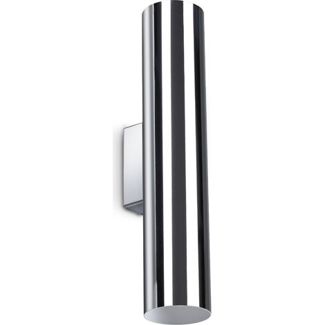 Ideal Lux Applique moderna Look 2 luci GU10 cromo alluminio vetro