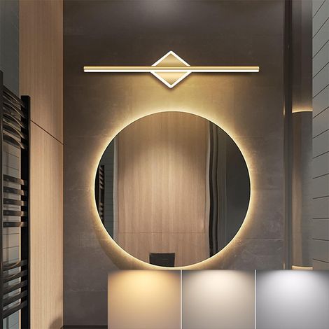 3000K/4000K/6000K Applique, Luminaire Mural Moderne LED 40cm - Lampe de Miroir 10W - Éclairage pour Cabinet de Coiffeuse (1/5)