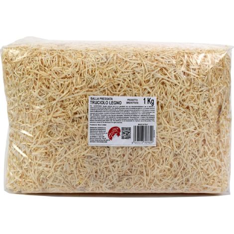 Balla di trucioli di legno pressati per cesti e confezioni regalo da 1 kg
