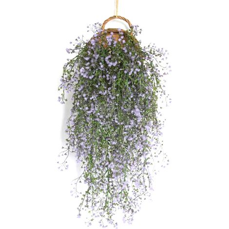 (80 cm sans panier) 1 jardinière murale en osier et rotin, support pour plantes grimpantes et plantes d'intérieur, 4 couleurs (1/4)