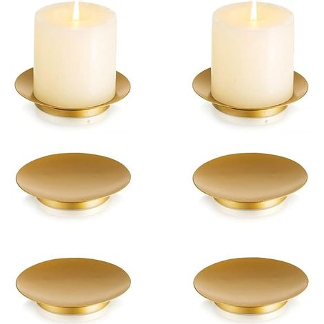 Portacandele per candele a colonna: candelieri rotondi da 11 cm (1/5)