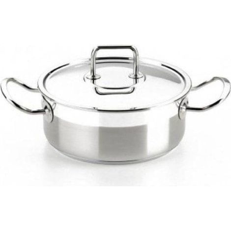 Casserole Inox 18/10 - 22 cm - Avec Couvercle - Tous Feux Induction - Cuisine Pro (1/5)