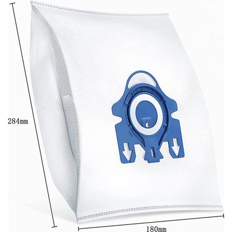 Sacs Aspirateur 3D Efficiency Pack de 5 d'aspirateur Compatible avec Miele FJM et GN Classique C2 Complet C3 Bleu (1/5)