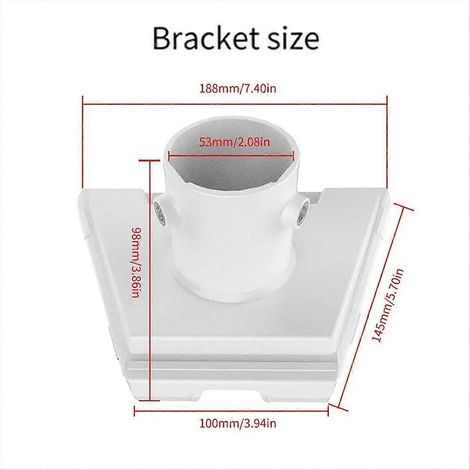 Adaptateur de tuyau rond en plastique pour Starlink Gen3, support de satellite de troisième génération Accesso-SFYGV (1/5)