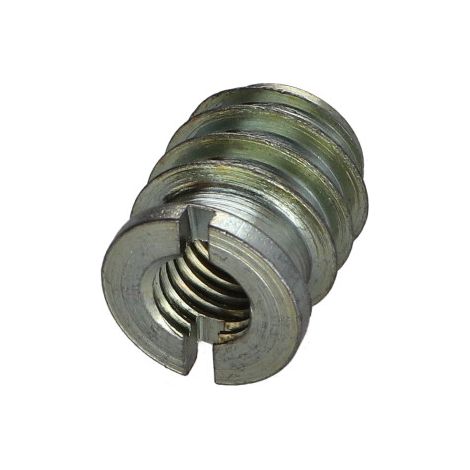 Insert fileté bois fendu Acier zingué M8 14X17 - 30 pièces (1/3)