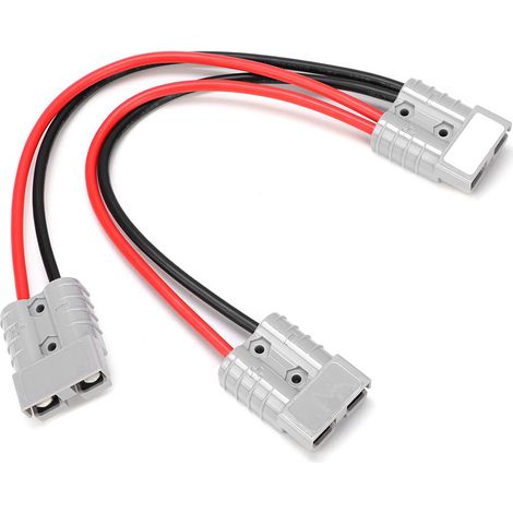 Connecteur débrochable rapide 50A 600V pour chargeur de batterie, avec câble de 30 cm, fiche et prise (1/3)