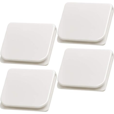 Sollbry Paquete de 4 clips autoadhesivos para cortina de ducha: resistentes a salpicaduras, resistentes al viento, sin necesidad de taladrar, protegen los accesorios de baño. (1/4)