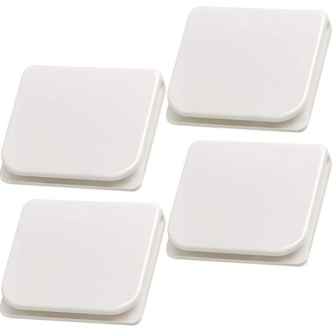 Lot de 4 clips de rideau de douche autocollants - Anti-éclaboussures - Coupe-vent - Sans perçage - Stop Protect - Accessoire de salle de bain pour la douche (1/4)