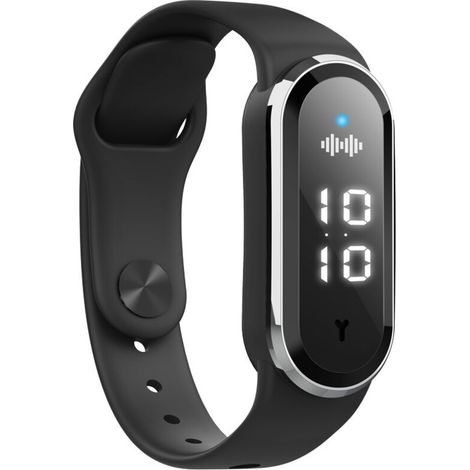 1pcs noir intelligent anti - insectes bracelet, montre électronique ultrasonique anti - moustique montre pour les personnes âgées, les enfants, les adultes et les femmes enceintes (1/4)