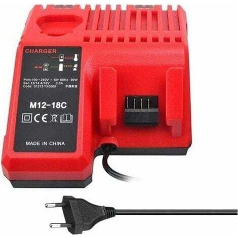 M12-18C Li-ion Battery Charger for Milwaukee 12V, 14.4V and 18V Batteries - Compatible with C1418C and More. (1/4)