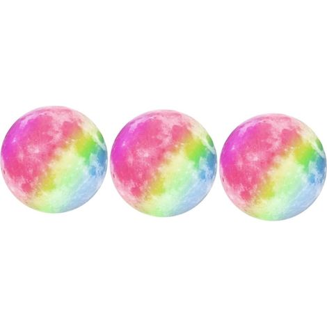 Lot de 3 autocollants phosphorescents à motif arc en ciel (1/5)