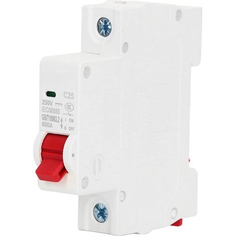 Disjoncteur monophasé pour montage sur rail DIN, protection contre les courts-circuits et les surcharges, DZ47 63Z C25, 250 V CC (1/5)