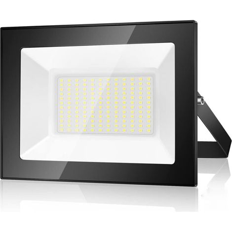 100-W-LED-Außenstrahler, 10000 lm, 6500 K, IP66, Kaltweiß, für Terrasse, Garage, Garten, Balkon, Fabrik (1/4)