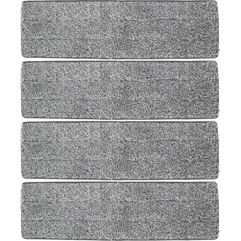 Cabezal de Mopa Microfibra 40x12cm, Pack 4 Recambios Lavables y Gruesos – Ideal para Limpieza del Hogar (1/5)
