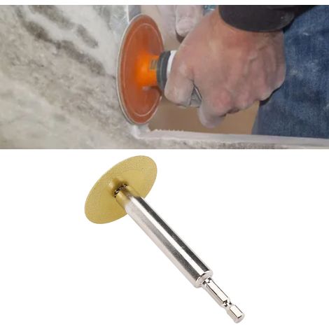 Disco de corte de diamante con mango hexagonal de 1/4 de pulgada, multifuncional y ultrafino (1 mm), para PVC, plástico, cerámica y vidrio (paquete de 9). (1/5)