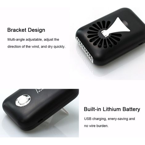 Mini ventilateur USB pour extensions de cils, séchage rapide de colle pour mascara et colle pour extensions de cils. (1/5)